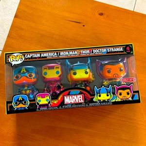 Marvel Funko Pop! Target Exclusive 4 Pack - Iron Man, Thor, Cap, Dr Strange